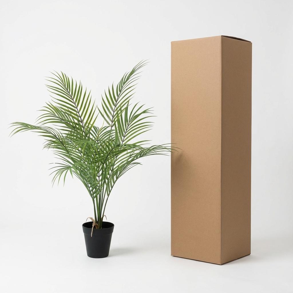 Kentia Palme Kunstpflanze 65cm – Dekorative Kunstpalme Zimmerpflanze – Pflegefreie Deko Pflanze für Wohnzimmer Büro & Regal - Oasis of Life