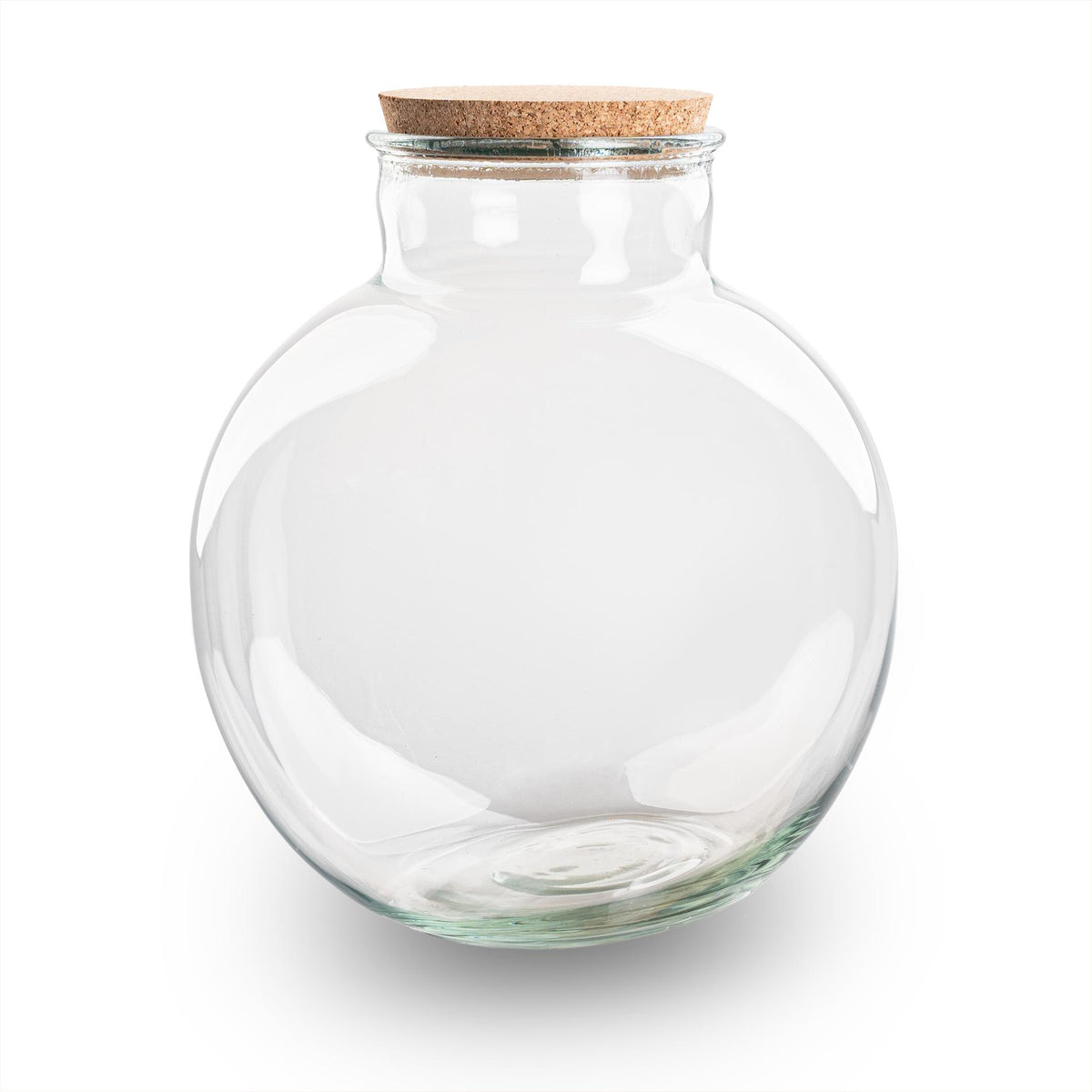 Terrarium fles met kurk - Bolder Bob - Ø 30 cm ↑ 31 cm - Zonder LED-kurk 