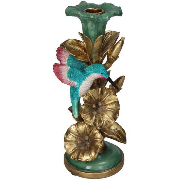 Kerzenständer Kolibri – 26 cm – Detaillierter Kerzenhalter Vogel-Design – Bunte Tischdekoration 