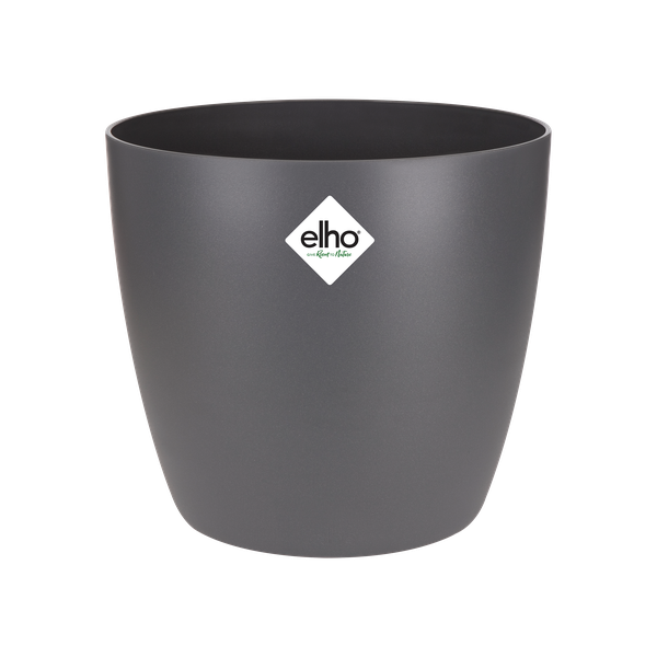 Topf Brüssel Rund Anthrazit – Ø20cm x H19cm – Moderner Pflanztopf für Zimmerpflanzen & Garten – Leicht & langlebig 