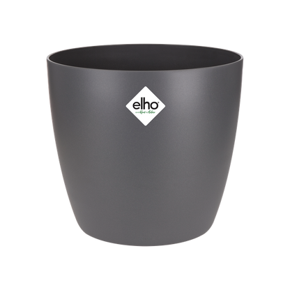 Topf Brüssel Rund Anthrazit – Ø20cm x H19cm – Moderner Pflanztopf für Zimmerpflanzen & Garten – Leicht & langlebig 