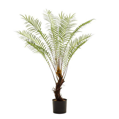 Kunstpflanze Baumfarn – künstlicher Farnbaum – ca. 125cm hoch – naturgetreue Zimmerpflanze für Wohnzimmer, Büro & Deko 