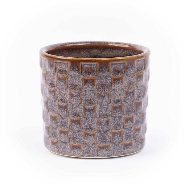 Topfset Madrid – 6-teilig – Keramiktöpfe Ø7,2cm x H6,3cm – Mini-Pflanztöpfe mit einzigartigen Mustern – Boho & Modern 