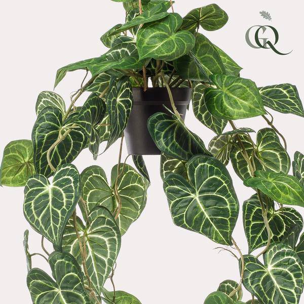 Kunstpflanze - Anthurium Clarinervium - 80 cm 