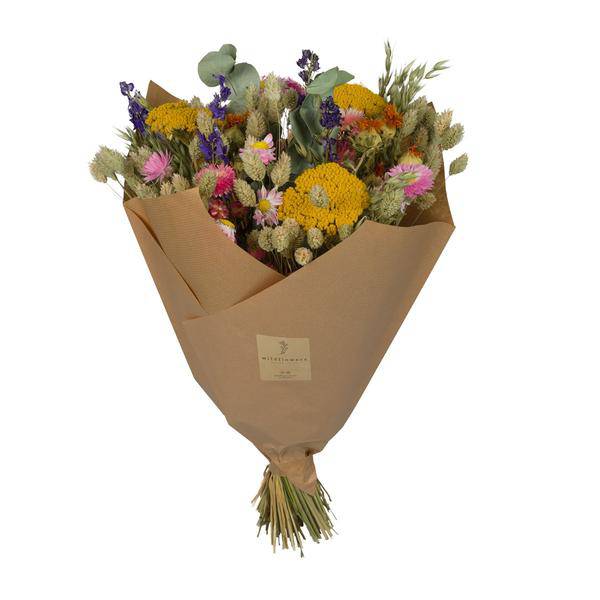 Getrocknete Blumen – Klassischer Blumenstrauß – Multi – ↕60cm – Elegantes Trockenblumenarrangement in Naturfarben – Langlebig & pflegeleicht – Dekoration & Geschenk 