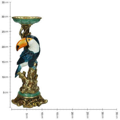 Kerzenständer Tukan – Bunter Kerzenhalter – 30 cm – Tropisches Design – Indoor & Outdoor 
