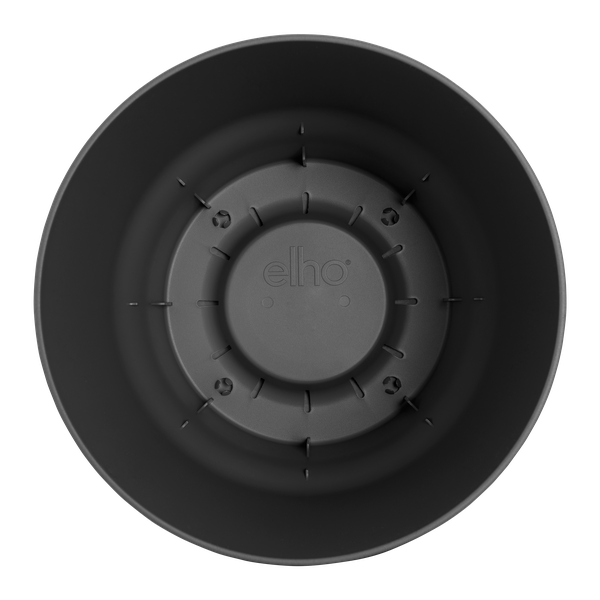 Greenville Pflanztopf Schwarz – D18 x H17 – Moderner Blumentopf für Innen & Außen – Stilvolles Pflanzgefäß – Eleganter Übertopf für kleine Zimmerpflanzen & Kräuter 