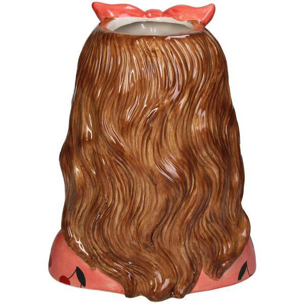 Design-Vase „Jessie“ – Fashion Lady mit Brille & Haarband – 27 cm – Modernes Wohnaccessoire aus Polyresin – Vase & Dekoobjekt in einem 