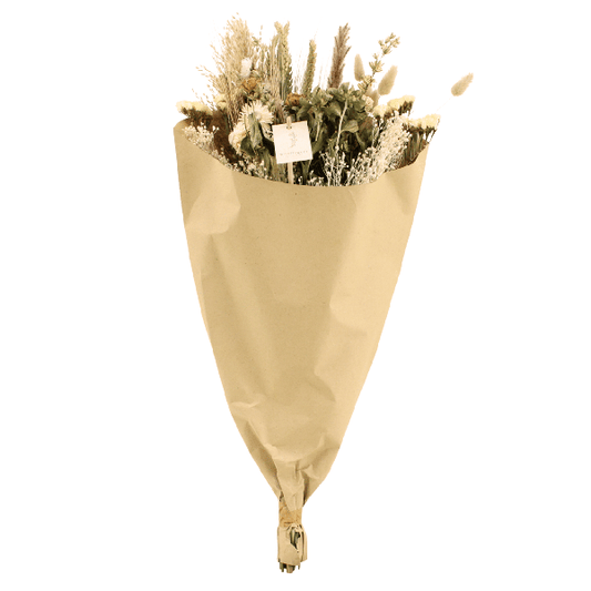 Trockenblumen Feldblumenstrauß – Natürlich – Ø25cm – Höhe 60 cm – Deko für Innenräume – Natürliche Beigetöne & Brauntöne – Nachhaltige Raumdekoration 