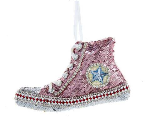 Weihnachtsbaumkugel - Rosa Turnschuh 