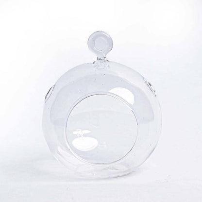 Weihnachtsbaumkugeln aus Glas – 3er-Set – Transparent – Mit Aufhänger – Ø10,5 cm – H8 cm – Edle Weihnachtsdekoration 