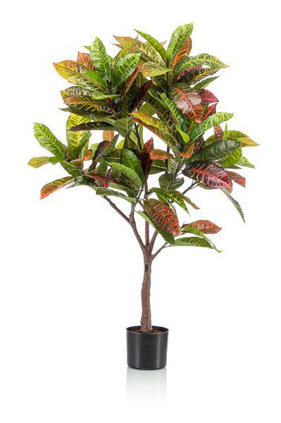 Kunstpflanze - Croton codiaeum - Wunderstrauch - 120 cm 
