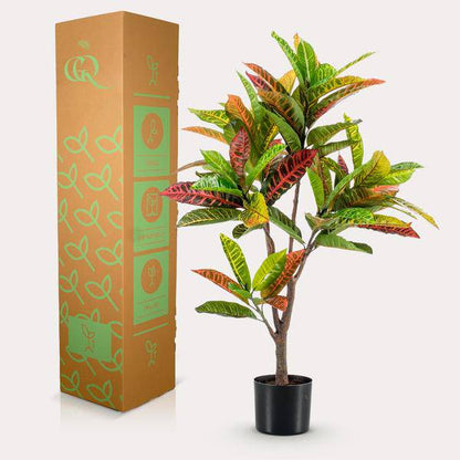 Kunstpflanze - Croton Codiaeum - Wunderstrauch - 95 cm 