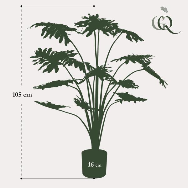 Kunstpflanze - Philodendron - 105 cm 