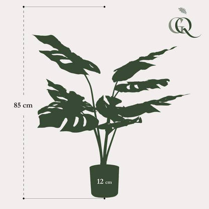 Kunstpflanze - Monstera Deliciosa - Löcherpflanze - 65 cm 