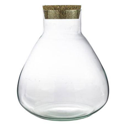 Terrarium Flasche Sammie – Glasgefäß für geschlossenes Terrarium oder Flaschengarten – dekoratives Pflanzgefäß ↕26,5cm 