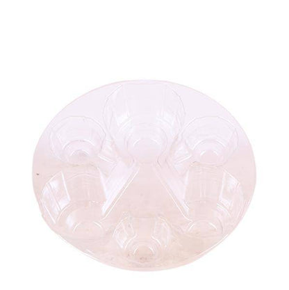 Einlage mit Wasserreservoir für Orchideenschale – Bewässerungssystem für Orchideen – Jungle-Bouquet 3x9cm + 3x WaterWicks – Selbstbewässerung für Kolibri Orchideen – Ø25cm 