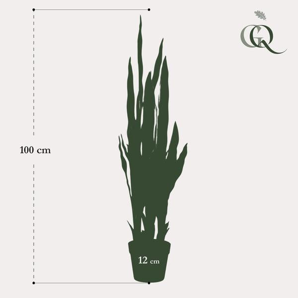 Kunstpflanze - Sanseveria Trifasciata - Frauenzunge - 97 cm 