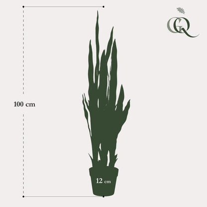 Kunstpflanze - Sanseveria Trifasciata - Frauenzunge - 97 cm 