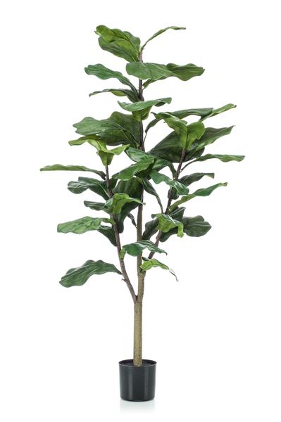 Kunstpflanze - Ficus Lyrata - Tabakpflanze - 120 cm 