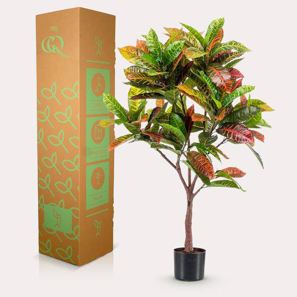 Kunstpflanze - Croton codiaeum - Wunderstrauch - 120 cm 