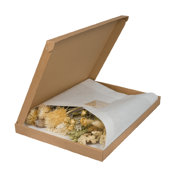 Trockenblumen im Briefkasten – Natur – Getrockneter Blumenstrauß – Beige, Weiß & Rosa – langlebig & pflegefrei – Geschenkidee – 25–30 cm – Dekoration für Zuhause 