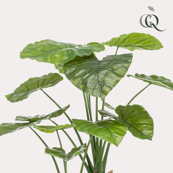 Alocasia – Künstliche Zimmerpflanze – Pfeilblätter – ↕110 cm – Tropische Deko für Wohnzimmer, Flur & Wintergarten 