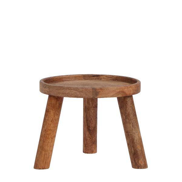 Pflanzenständer Holz Ø12cm – Moderner Pflanzenhalter – Erhöhung für Zimmerpflanzen – 10,5cm hoch – Natürliche Deko für mehr Atmosphäre 