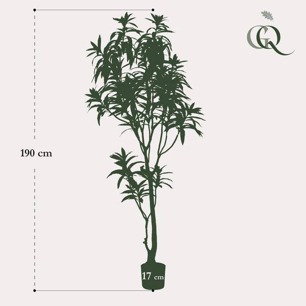 Kunstpflanze - Dracaena - Drachenbaum - 190 cm 