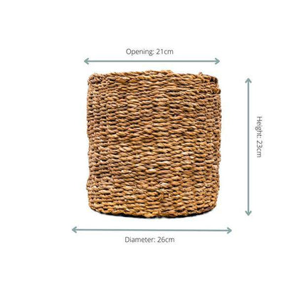 Korb Ido – 26cmx33cm – Moderner Aufbewahrungskorb – Vielseitig & Robust – Für Pflanzen, Haushalt & Dekoration – Naturmaterialien 