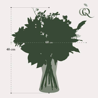 Kunstblumen - Blumenstrauß M - Pastell Liebhaber - 40 cm 