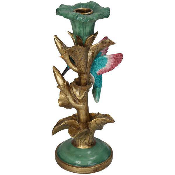 Kerzenständer Kolibri – 26 cm – Detaillierter Kerzenhalter Vogel-Design – Bunte Tischdekoration 
