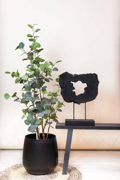 Kunstpflanze - Eukalyptusbaum - Blauer Gummibaum - 120 cm 