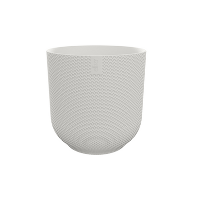 Topf Jazz Weiß – Blumentopf Rund – Dekorativer Pflanztopf für Zimmerpflanzen & Outdoor – D19 x H18 