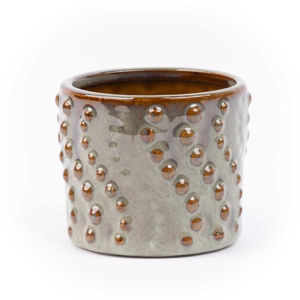 Topfset Madrid – 6-teilig – Keramiktöpfe Ø7,2cm x H6,3cm – Mini-Pflanztöpfe mit einzigartigen Mustern – Boho & Modern 