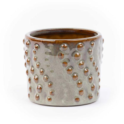 Topfset Madrid – 6-teilig – Keramiktöpfe Ø7,2cm x H6,3cm – Mini-Pflanztöpfe mit einzigartigen Mustern – Boho & Modern 
