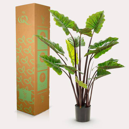 Kunstpflanze - Colocasia Pink China - Elefantenohr - 130 cm 