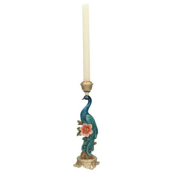 Kerzenständer Peacock Multi – Bunte Dekoration – 29 cm Höhe – Eleganter Kerzenhalter für Innen & Außen – Stilvolles Ambiente mit farbenfrohem Design 