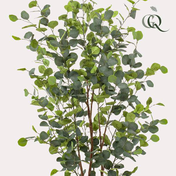 Kunstpflanze Eukalyptusbaum – Blue Gum Tree – ca. 140cm hoch – Täuschend echt & pflegefrei – Für Wohnzimmer, Büro & dunkle Räume – Immergrün & stilvoll 