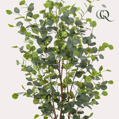 Kunstpflanze Eukalyptusbaum – Blue Gum Tree – ca. 140cm hoch – Täuschend echt & pflegefrei – Für Wohnzimmer, Büro & dunkle Räume – Immergrün & stilvoll 