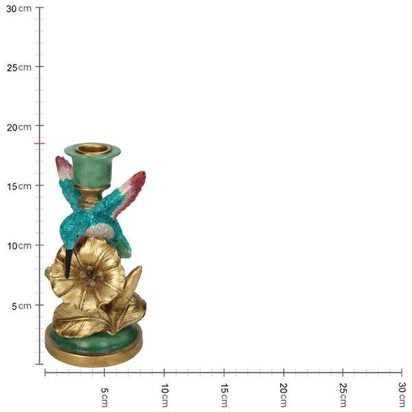 Kerzenständer Kolibri – 17 cm – Kompakter Vogel-Kerzenhalter – Verspieltes Design für Tisch & Regal 