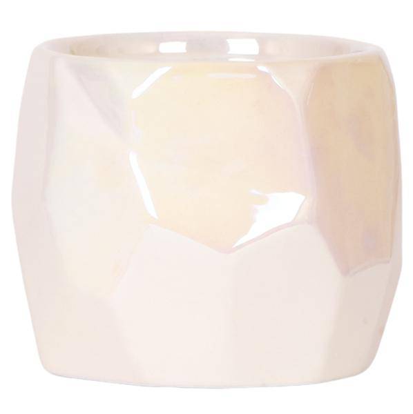 Pearl Blumentopf glänzend in Blau, Grün, Rosa oder Travertin – Eleganter Übertopf Ø6cm Ø9cm Ø12cm – Pflanzgefäß für Zimmerpflanzen & Deko 