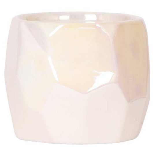 Pearl Blumentopf glänzend in Blau, Grün, Rosa oder Travertin – Eleganter Übertopf Ø6cm Ø9cm Ø12cm – Pflanzgefäß für Zimmerpflanzen & Deko 