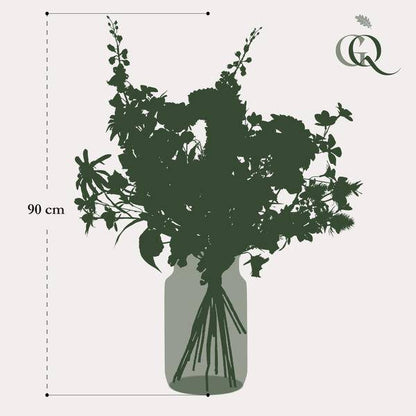 Künstliche Blumen – Strauß Electric Love – ca. 90cm hoch – Hochwertiger Kunstblumenstrauß in leuchtenden Farben – Dekoration für Wohnzimmer, Schlafzimmer & Büro – Pflegeleichte Kunstpflanze 