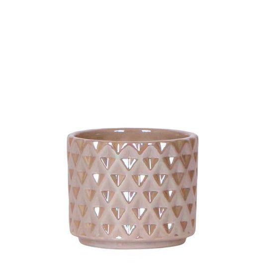 Diamant Perle Dekotopf - Sand - Ø6cm 