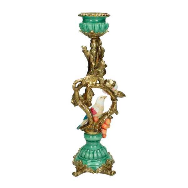 Kerzenständer - Vogel & Blume - 33 cm - Kerzenleuchter 