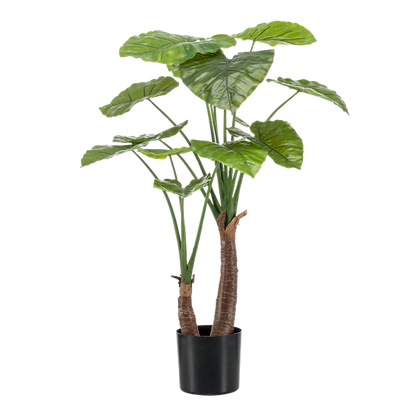 Alocasia – Künstliche Zimmerpflanze – Pfeilblätter – ↕110 cm – Tropische Deko für Wohnzimmer, Flur & Wintergarten 