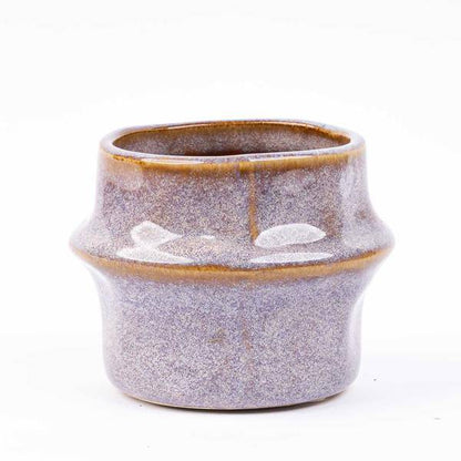 Topfset – Barcelona – 6er-Set – Ø8 cm – Höhe 6,4 cm – Keramik – Warme Erdtöne – Ideal für kleine Zimmerpflanzen & Ableger 