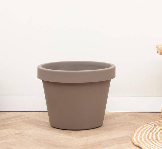 Topf Lira Tortora – Pflanzgefäß Ø65cm x H58cm – Moderner Pflanzkübel – Hochwertiges Material – Ideal für große Zimmerpflanzen und Outdoor 