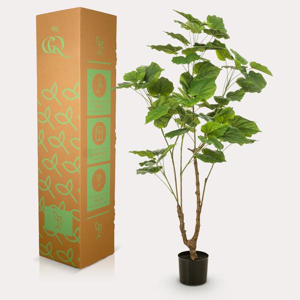 Ficus umbellate - Afrikanische Feige - Kunstpflanze - Zimmerpflanze - ↕125cm 